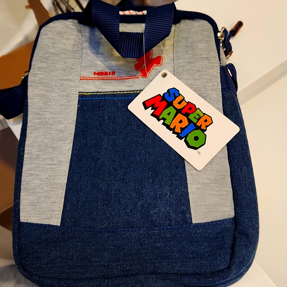 Super Mario crossbody bag Denim style RARE